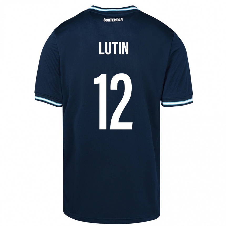 Kids Football Guatemala John Lutin #12 Blue Away Jersey 24-26 T-Shirt Canada