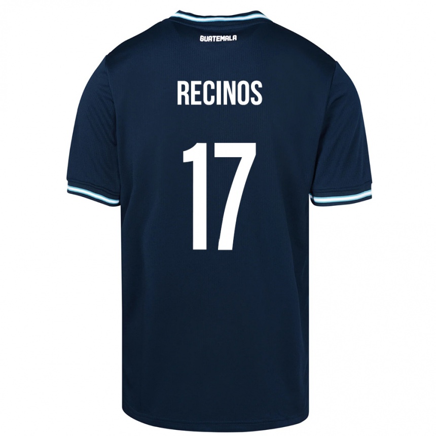 Kids Football Guatemala Antony Recinos #17 Blue Away Jersey 24-26 T-Shirt Canada