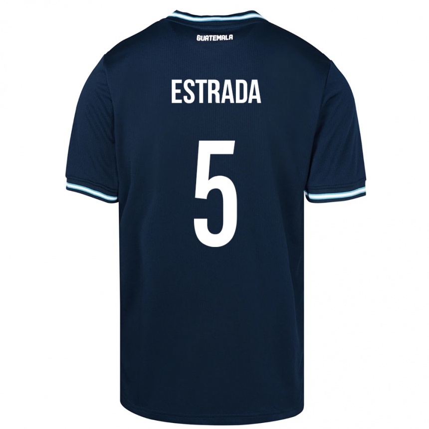 Kids Football Guatemala Elizabeth Estrada #5 Blue Away Jersey 24-26 T-Shirt Canada