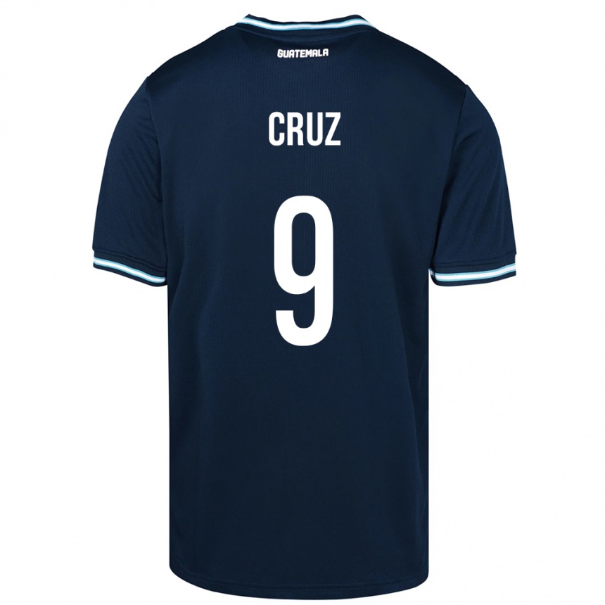 Kids Football Guatemala Celsa Cruz #9 Blue Away Jersey 24-26 T-Shirt Canada