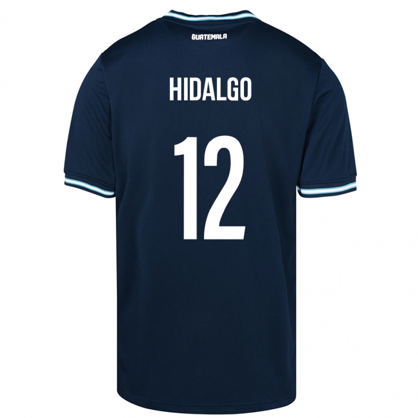 Kids Football Guatemala Angie Hidalgo #12 Blue Away Jersey 24-26 T-Shirt Canada