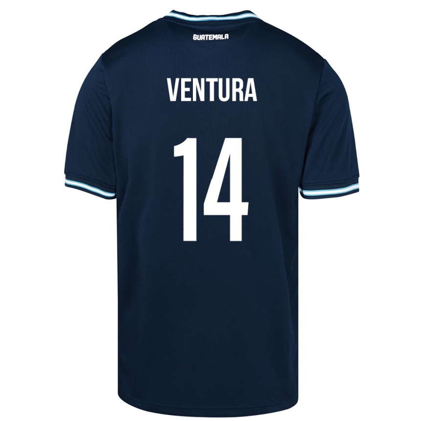 Kids Football Guatemala Madelyn Ventura #14 Blue Away Jersey 24-26 T-Shirt Canada