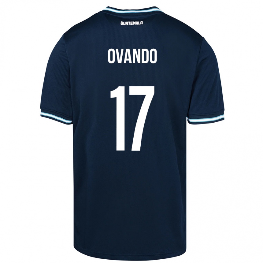 Kids Football Guatemala Sandra Ovando #17 Blue Away Jersey 24-26 T-Shirt Canada