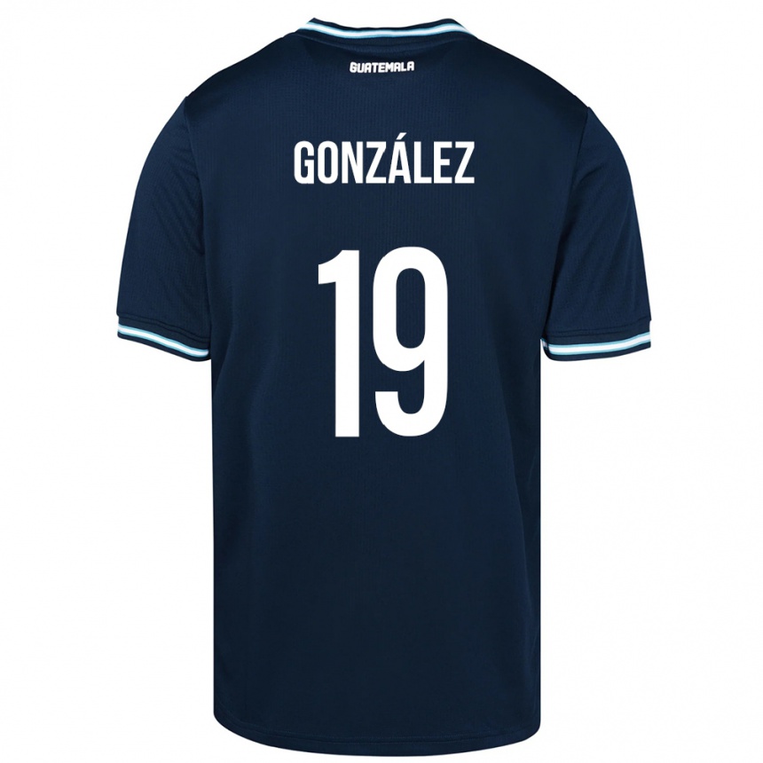 Kids Football Guatemala Karen González #19 Blue Away Jersey 24-26 T-Shirt Canada