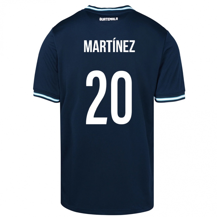 Kids Football Guatemala Ana Lucía Martínez #20 Blue Away Jersey 24-26 T-Shirt Canada