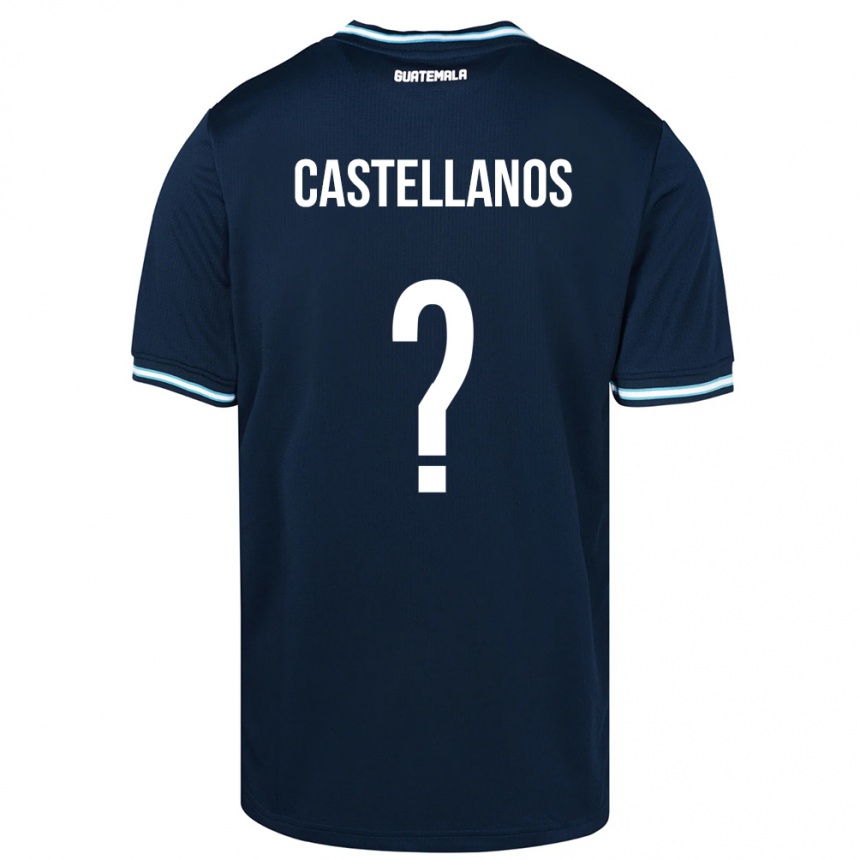 Kids Football Guatemala Jezmin Castellanos #0 Blue Away Jersey 24-26 T-Shirt Canada