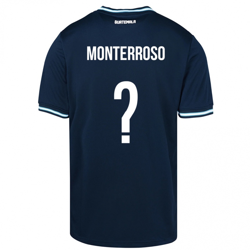 Kids Football Guatemala María Monterroso #0 Blue Away Jersey 24-26 T-Shirt Canada