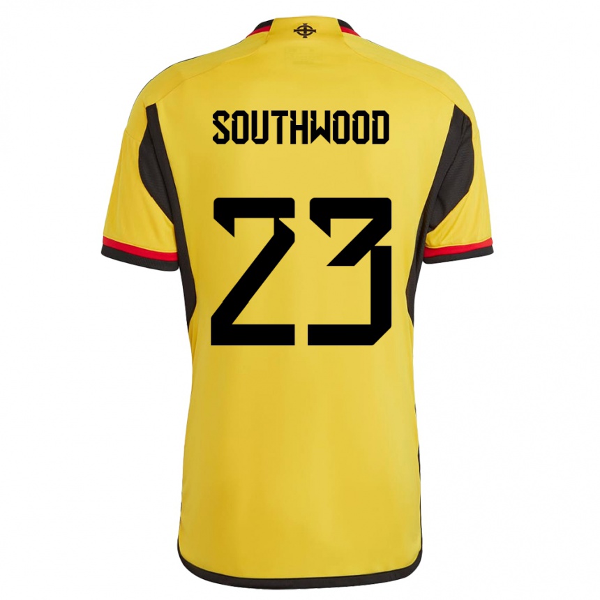 Kids Football Northern Ireland Luke Southwood #23 White Away Jersey 24-26 T-Shirt Canada