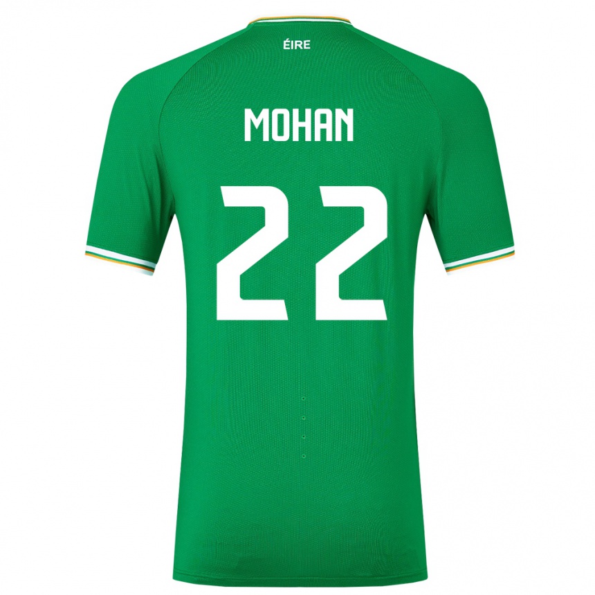 Men Football Ireland Stephen Mohan #22 Green Home Jersey 24-26 T-Shirt Canada