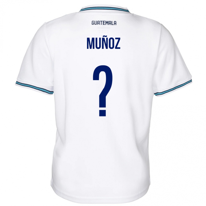 Men Football Guatemala Rudy Muñoz #0 White Home Jersey 24-26 T-Shirt Canada