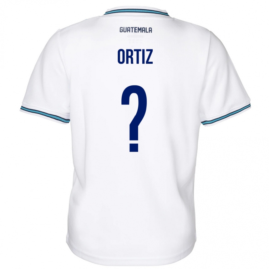 Men Football Guatemala Jenifer Ortiz #0 White Home Jersey 24-26 T-Shirt Canada