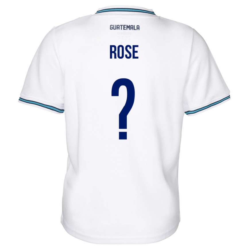 Men Football Guatemala Michelle Rose #0 White Home Jersey 24-26 T-Shirt Canada