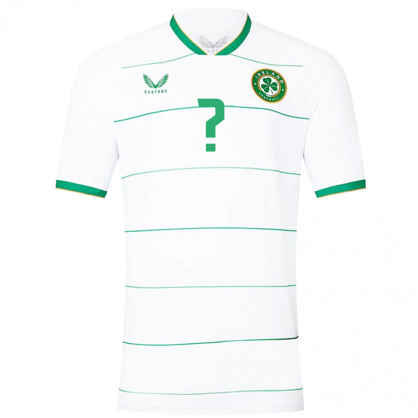 Men Football Ireland Your Name #0 White Away Jersey 24-26 T-Shirt Canada