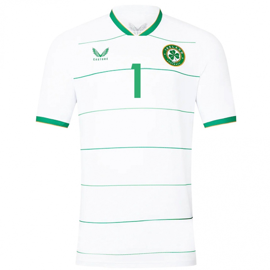 Men Football Ireland Joe Collins #1 White Away Jersey 24-26 T-Shirt Canada