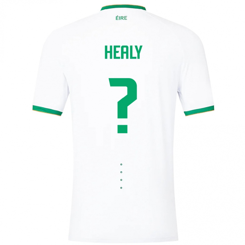 Men Football Ireland Matthew Healy #0 White Away Jersey 24-26 T-Shirt Canada