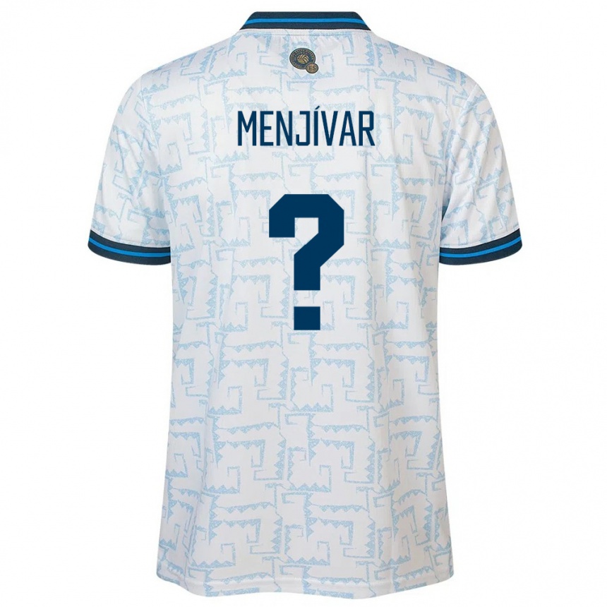 Men Football El Salvador Leonardo Menjívar #0 White Away Jersey 24-26 T-Shirt Canada