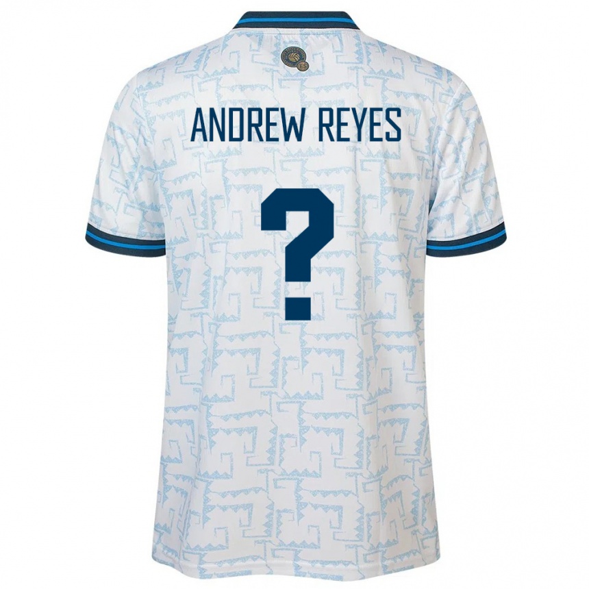 Men Football El Salvador Andrew Reyes #0 White Away Jersey 24-26 T-Shirt Canada