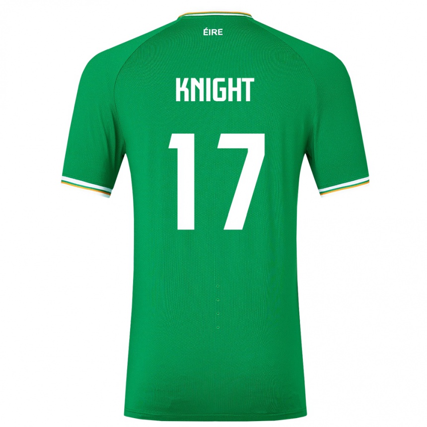 Women Football Ireland Jason Knight #17 Green Home Jersey 24-26 T-Shirt Canada