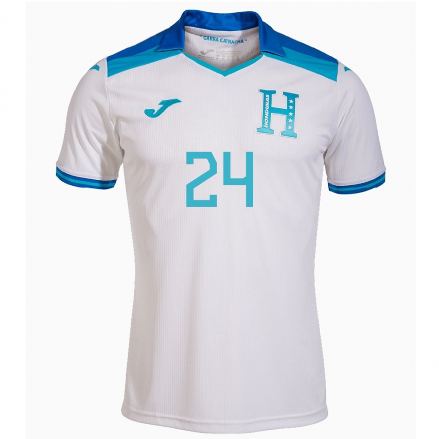 Women Football Honduras Daniel Carter #24 White Home Jersey 24-26 T-Shirt Canada