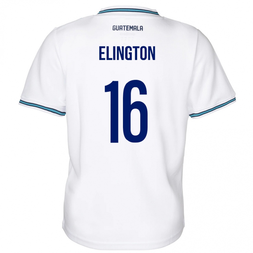 Women Football Guatemala Elvi Elington #16 White Home Jersey 24-26 T-Shirt Canada