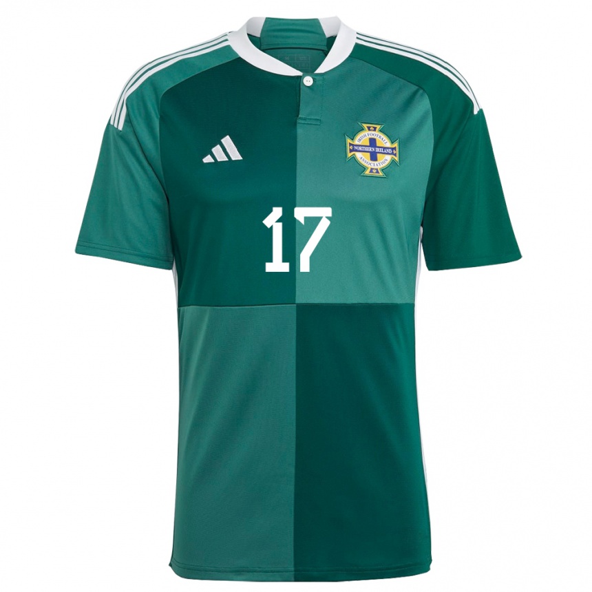 Women Football Northern Ireland Alex Watson #17 Green Home Jersey 24-26 T-Shirt Canada