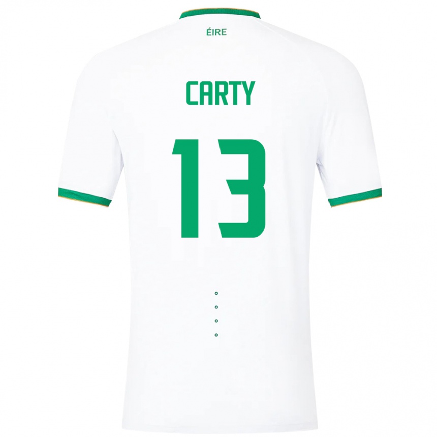 Women Football Ireland Conor Carty #13 White Away Jersey 24-26 T-Shirt Canada