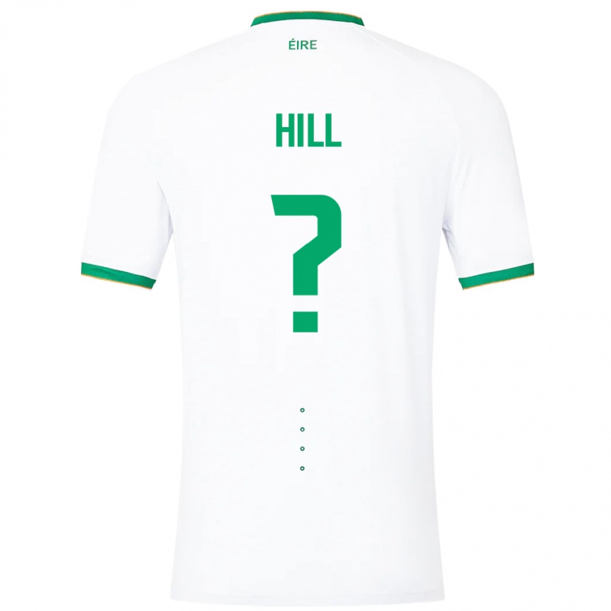 Women Football Ireland Tom Hill #0 White Away Jersey 24-26 T-Shirt Canada