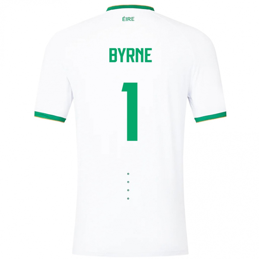 Women Football Ireland Reece Byrne #1 White Away Jersey 24-26 T-Shirt Canada