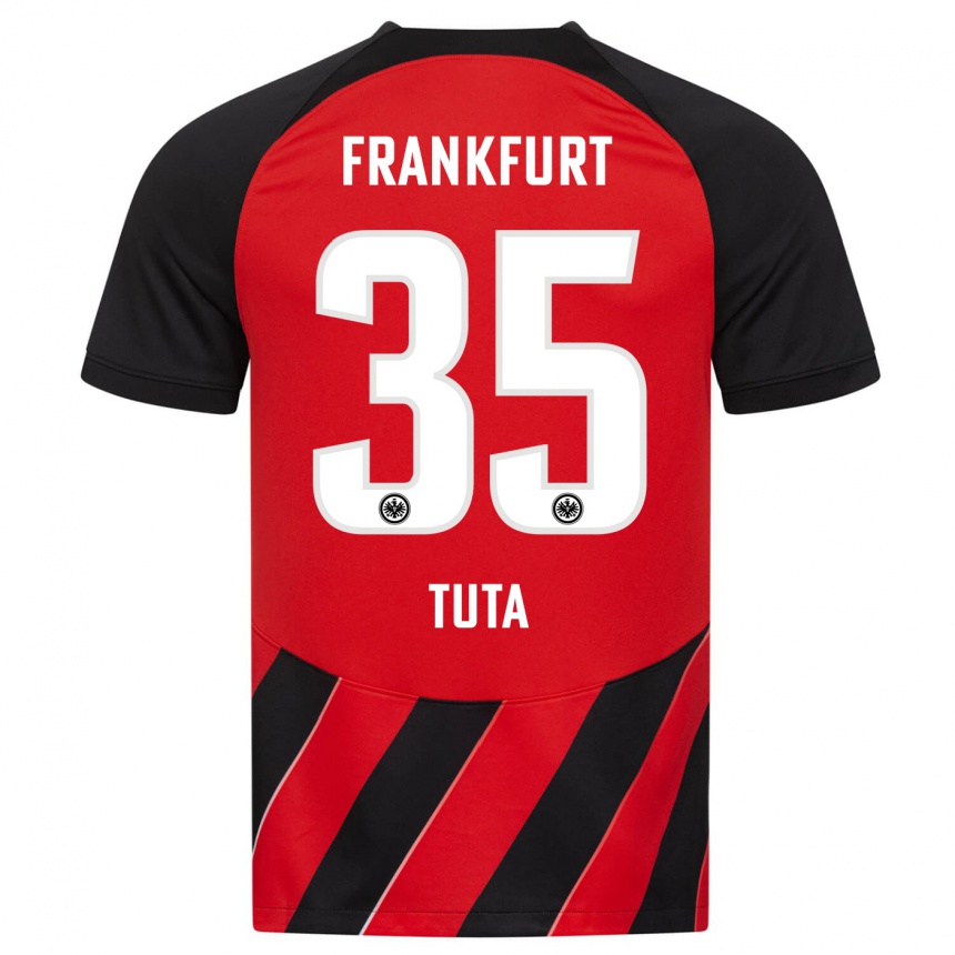 Kids Football Tuta #35 Red Black Home Jersey 2023/24 T-Shirt Canada