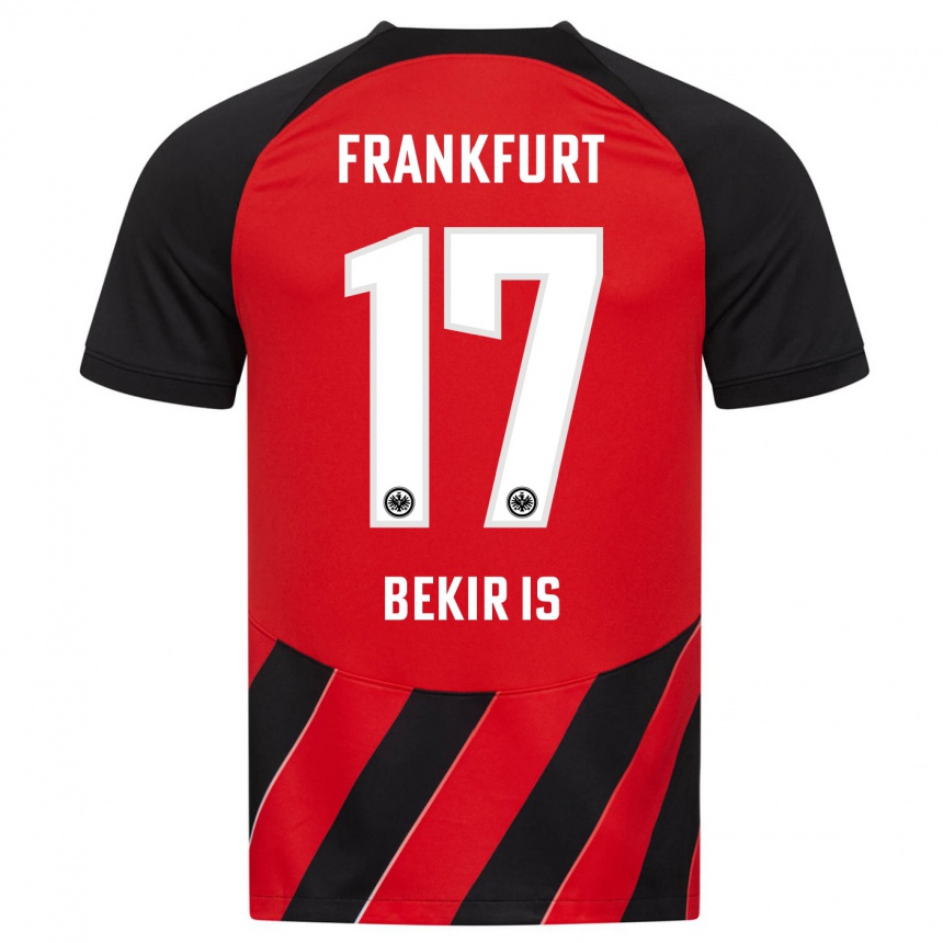 Kids Football Eba Bekir Is #17 Red Black Home Jersey 2023/24 T-Shirt Canada