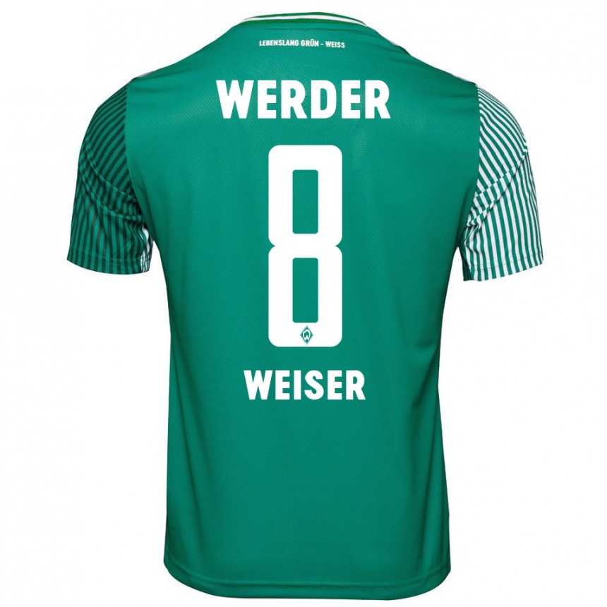 Kids Football Mitchell Weiser #8 Green Home Jersey 2023/24 T-Shirt Canada