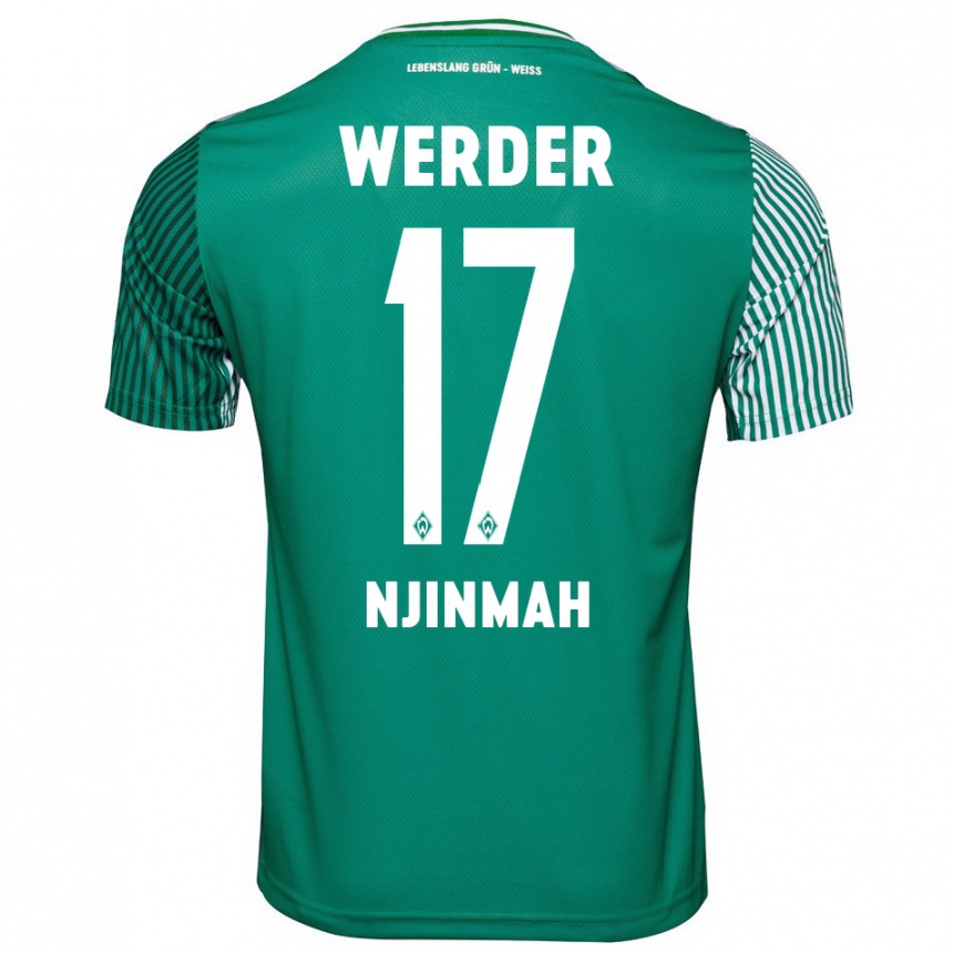 Enfant Football Maillot Justin Njinmah #17 Vert Tenues Domicile 2023/24 Canada