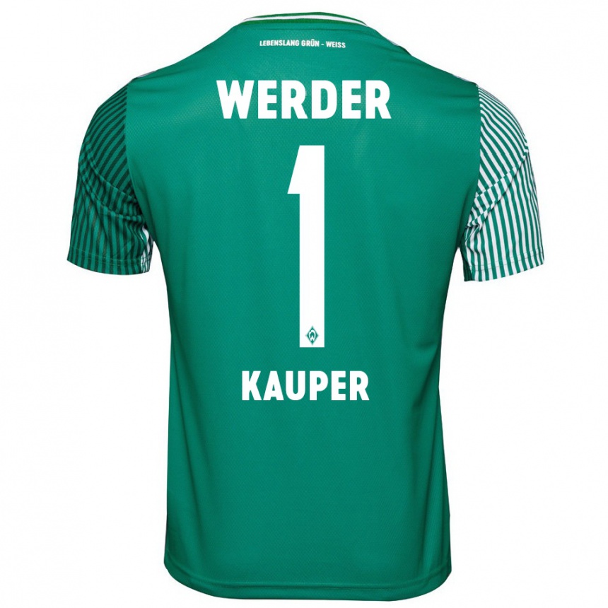 Enfant Football Maillot Ben Käuper #1 Vert Tenues Domicile 2023/24 Canada