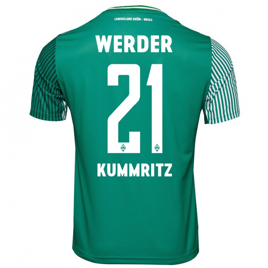 Kids Football Liam Kümmritz #21 Green Home Jersey 2023/24 T-Shirt Canada