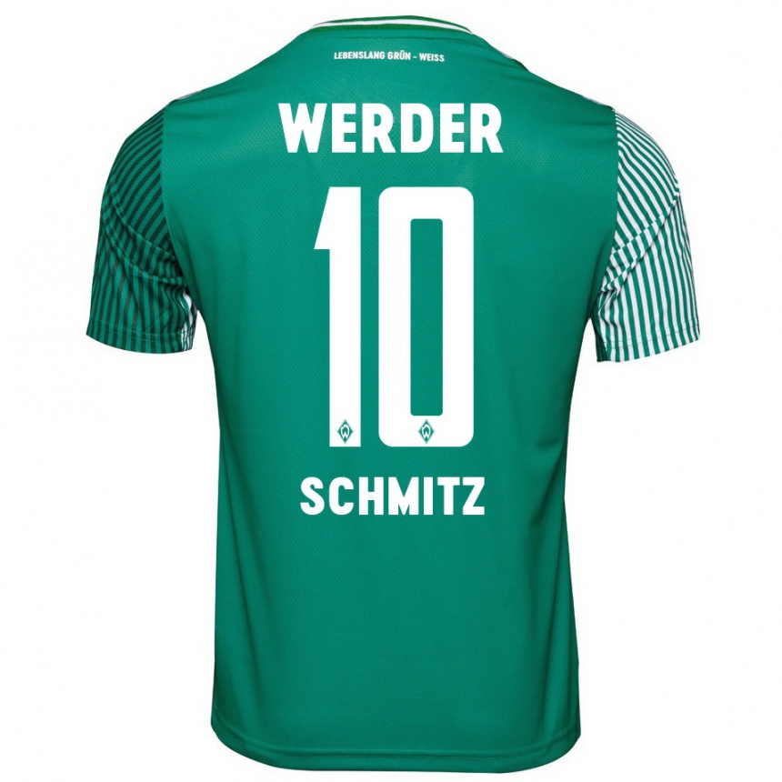 Kids Football Maximilian Schmitz #10 Green Home Jersey 2023/24 T-Shirt Canada