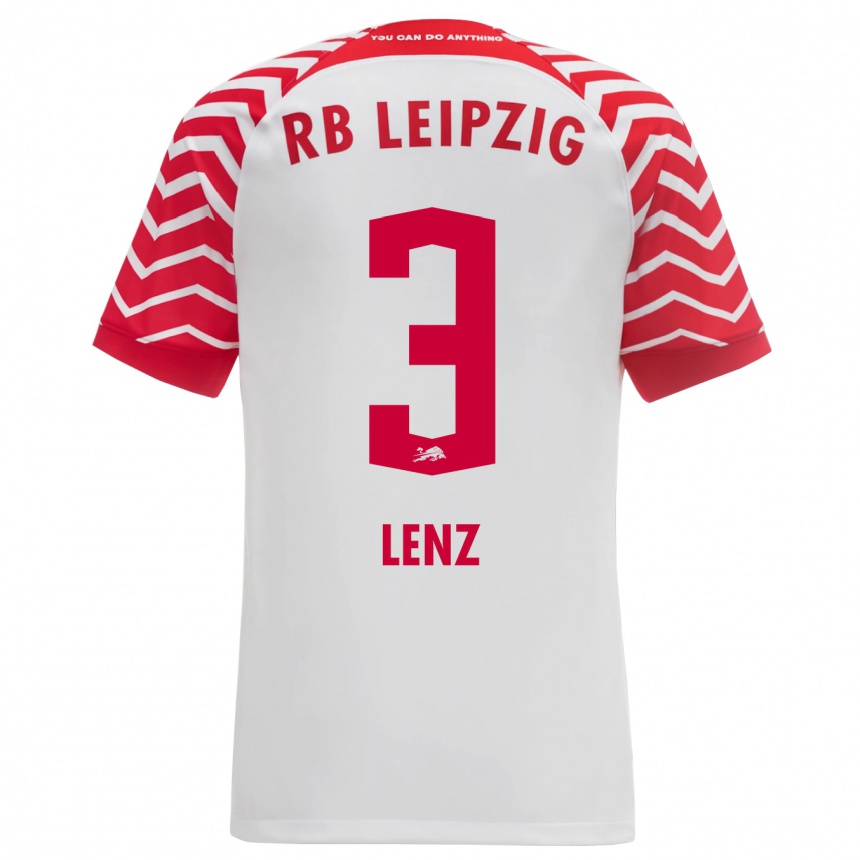 Kids Football Christopher Lenz #3 White Home Jersey 2023/24 T-Shirt Canada