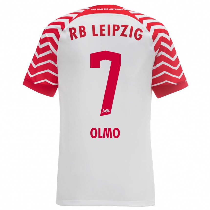 Enfant Football Maillot Dani Olmo #7 Blanc Tenues Domicile 2023/24 Canada