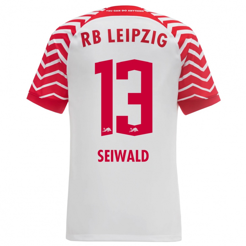 Enfant Football Maillot Nicolas Seiwald #13 Blanc Tenues Domicile 2023/24 Canada