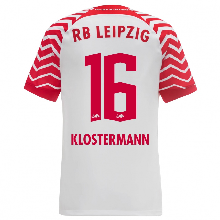 Enfant Football Maillot Lukas Klostermann #16 Blanc Tenues Domicile 2023/24 Canada