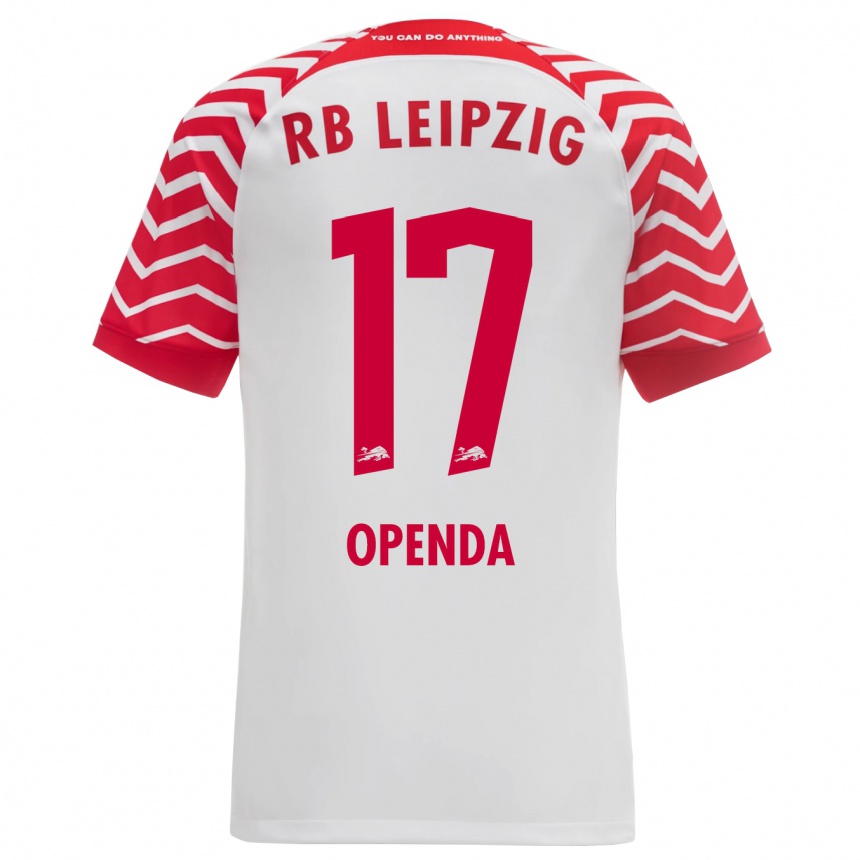 Enfant Football Maillot Loïs Openda #17 Blanc Tenues Domicile 2023/24 Canada