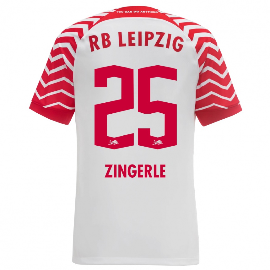 Enfant Football Maillot Leopold Zingerle #25 Blanc Tenues Domicile 2023/24 Canada