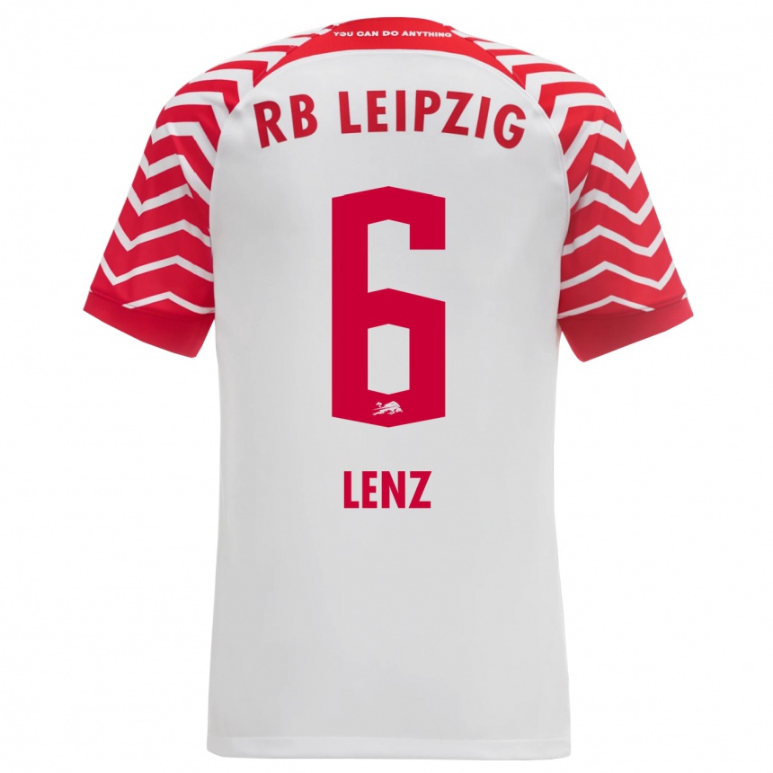 Enfant Football Maillot Elias Lenz #6 Blanc Tenues Domicile 2023/24 Canada