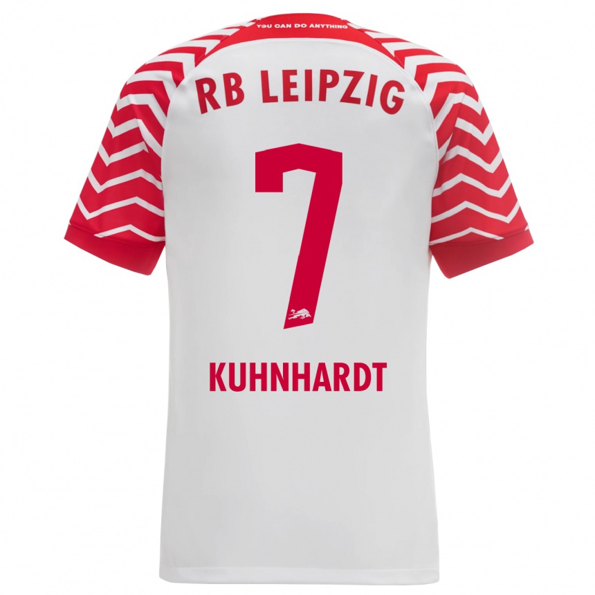 Kids Football Paul Kühnhardt #7 White Home Jersey 2023/24 T-Shirt Canada