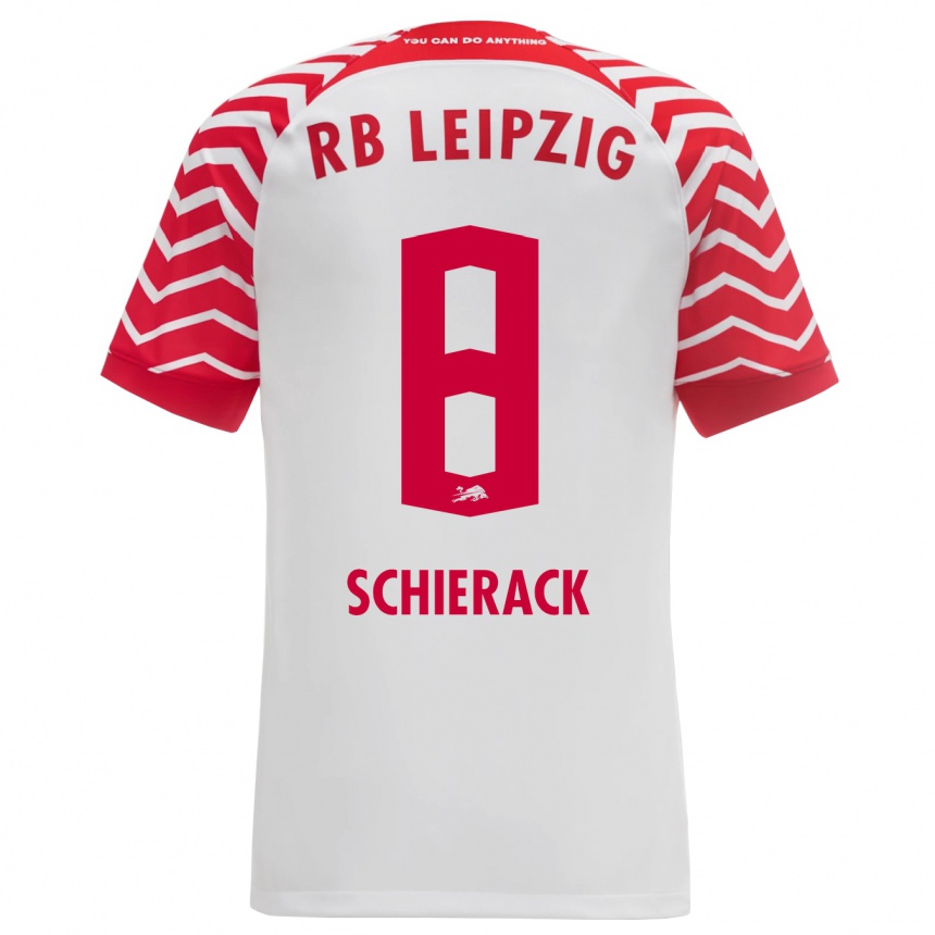 Enfant Football Maillot Simon Schierack #8 Blanc Tenues Domicile 2023/24 Canada