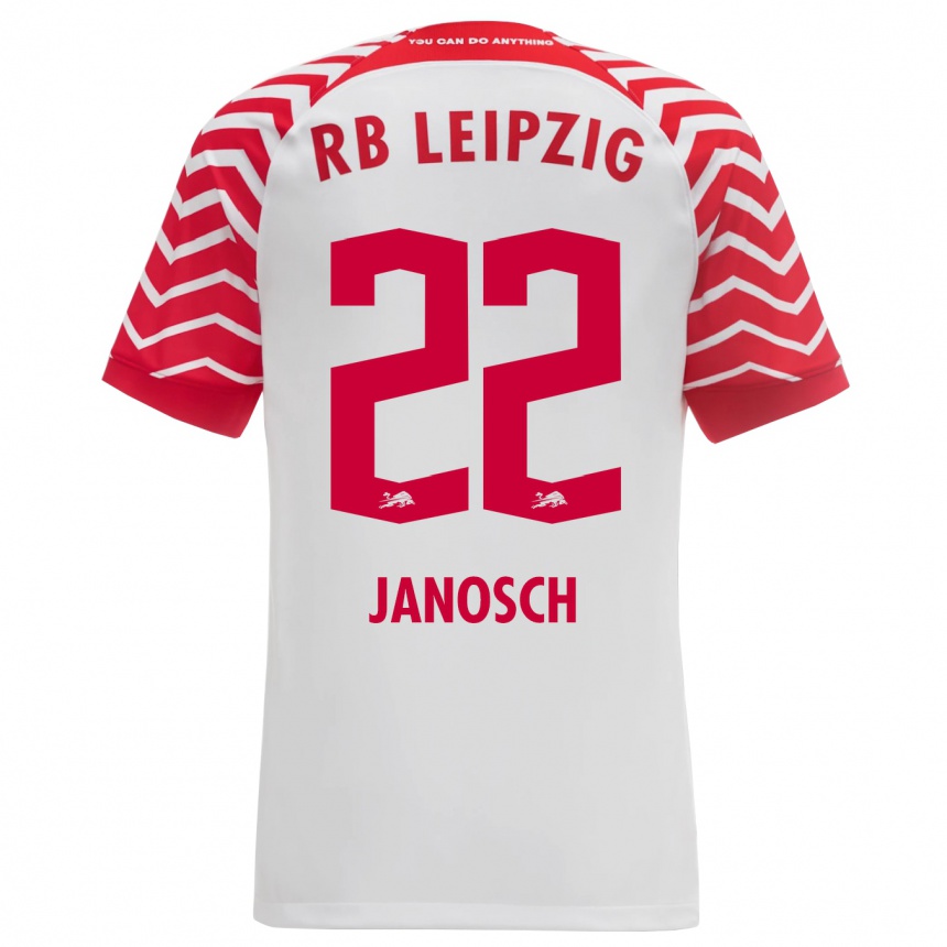 Kids Football Luca Janosch #22 White Home Jersey 2023/24 T-Shirt Canada