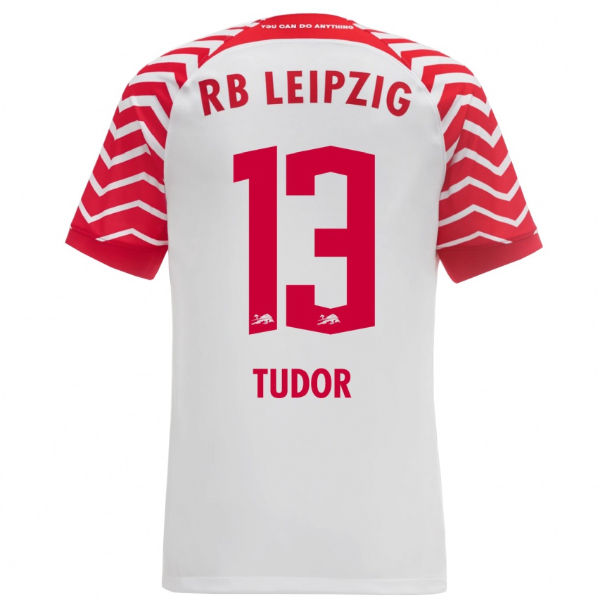 Enfant Football Maillot Aaron Tudor #13 Blanc Tenues Domicile 2023/24 Canada