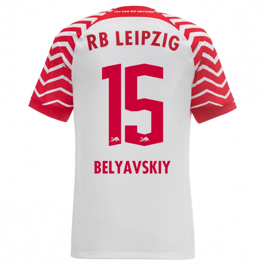 Enfant Football Maillot David Belyavskiy #15 Blanc Tenues Domicile 2023/24 Canada