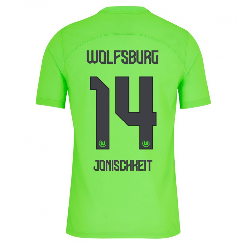 Kids Football Jamal Jonischkeit #14 Green Home Jersey 2023/24 T-Shirt Canada