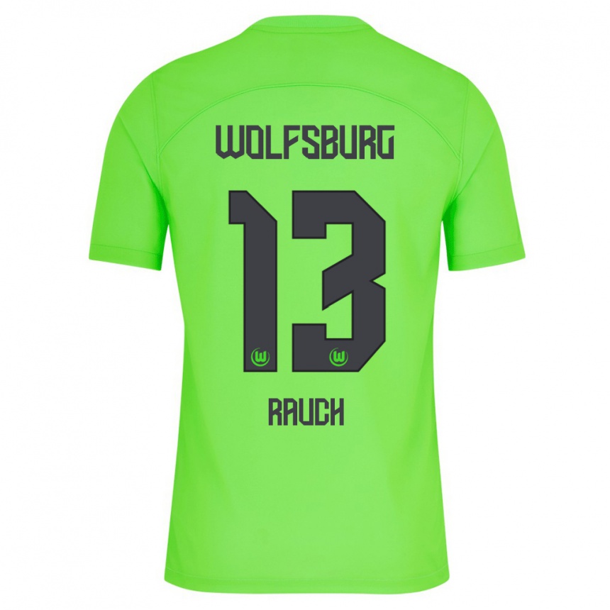 Kids Football Felicitas Rauch #13 Green Home Jersey 2023/24 T-Shirt Canada