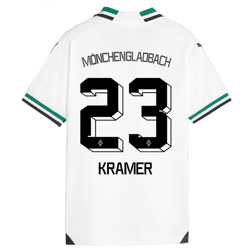 Enfant Football Maillot Christoph Kramer #23 Blanc Vert Tenues Domicile 2023/24 Canada